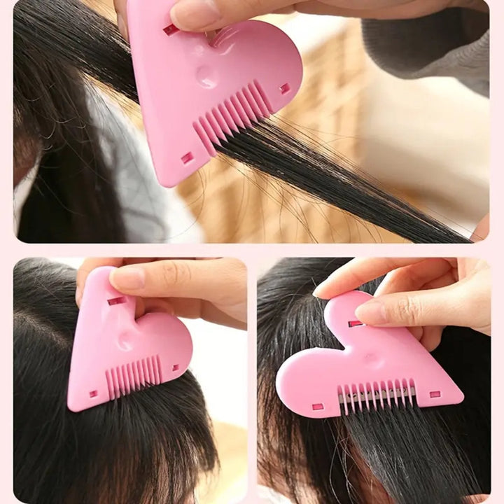 Heart Shape Plastic Hair Cutting Scissors (1 Pc / With Card Packing) - TezCart