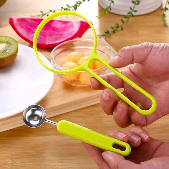 2 in 1 Kitchen Tool - Soft Fruit Peeler and Baller - Avocado, Papaya, Watermelon, Honey Dew - Kitchen Gadget Tool (1 Pc) Your Brand
