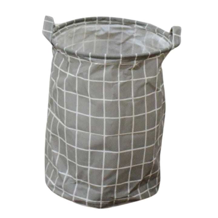 Folding Laundry Basket Round Storage Bag (1 Pc / 40 × 30 Cm) Your Brand