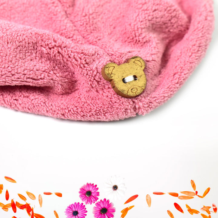 Microfiber Hair Wrap Towel Cap (1 Pc / 63x23 Cm /  Mix Color) - TezCart