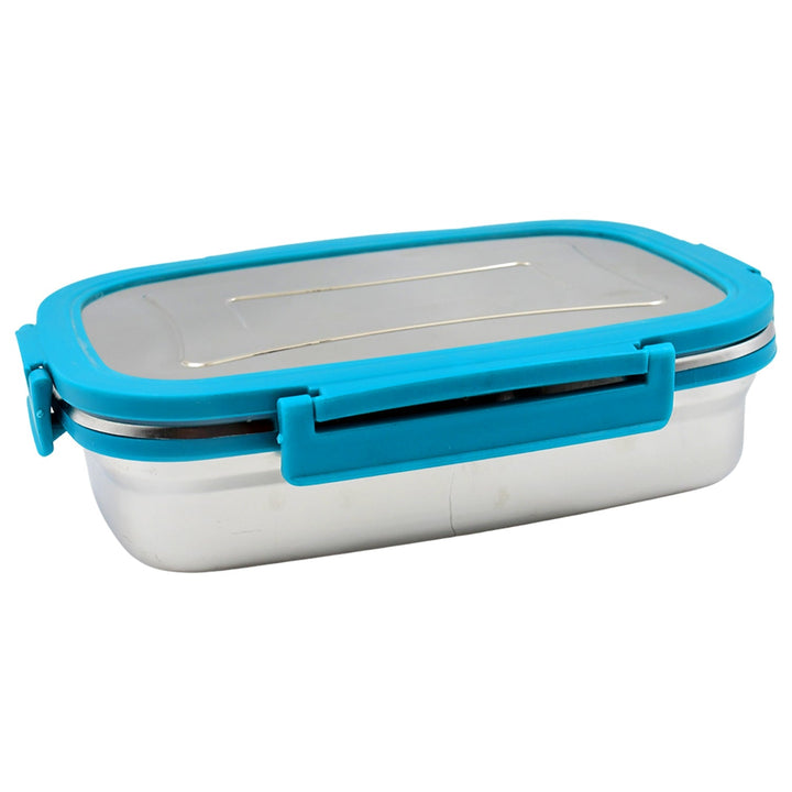 Premium Stainless Steel Lunch Box for Kid, 2 Containers Lunch Box, Perfect Size Meal Lunch Box Set for Office, School and Travelling Tiffin Box  (1000 ML+ 200 ML Approx) Your Brand