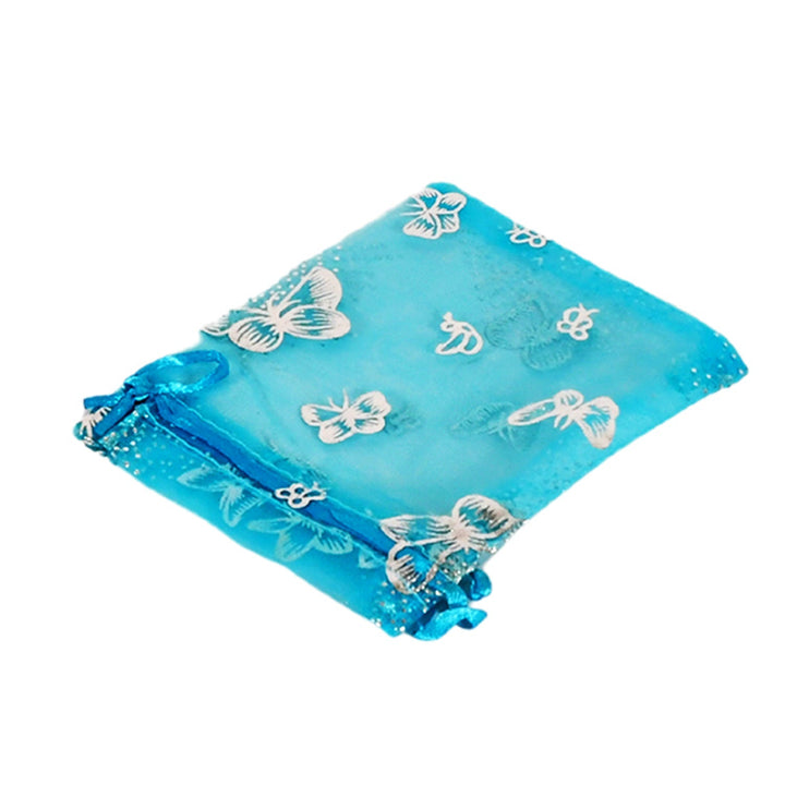Organza Return Gift Bags Small Mesh Bags Drawstring Gift Bags Christmas Drawstring Organza Gift Bags, Wedding Party Festival Gift Bags, Jewellery Packing Pouch Dry Fruit Pouch 10×12 Cm (100 Pcs Set) Your Brand