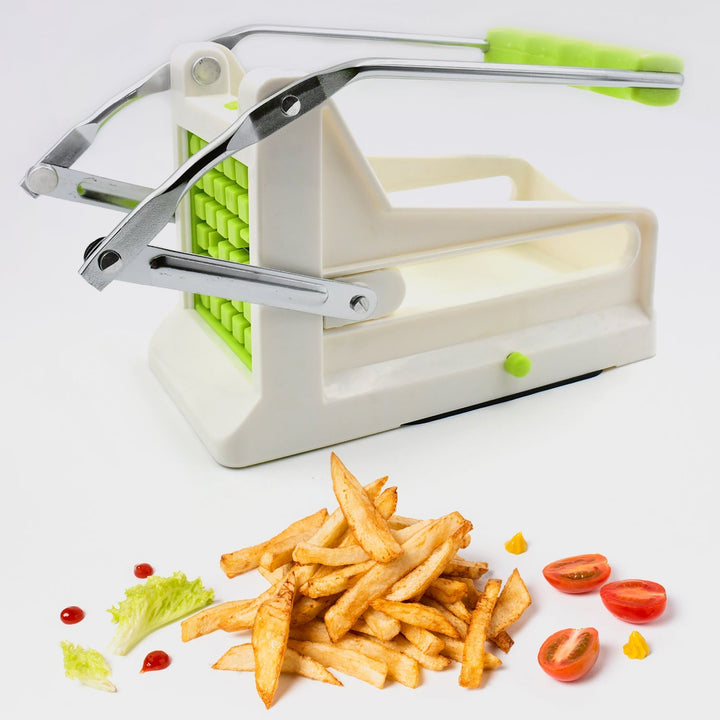 French Fry Cutter, Great with Vegetables, Potato Fries Cutter Professional Vegetable Cutter Stainless Steel Cutter Potato, Onions, Carrots, Cucumbers, Fruits Potato Cutter (1 pc) - TezCart