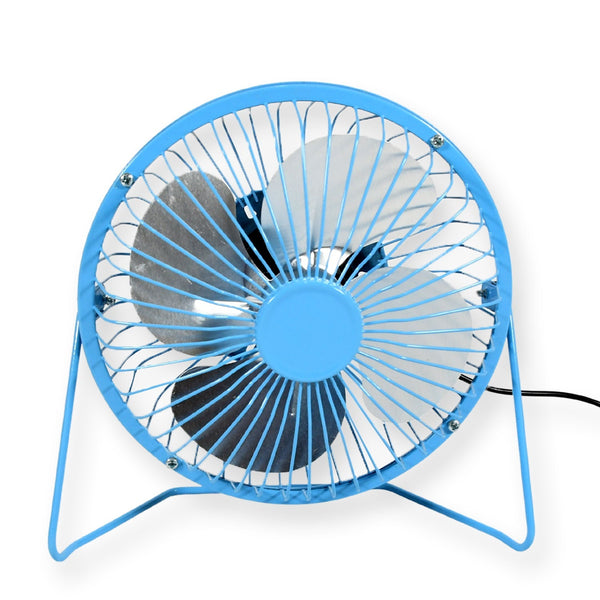 USB Table Desk Personal Metal Electronic Fan, Compatible with Computers, Laptops, Student Dormitory, Suitable For Office, School Use (1 Pc) Your Brand