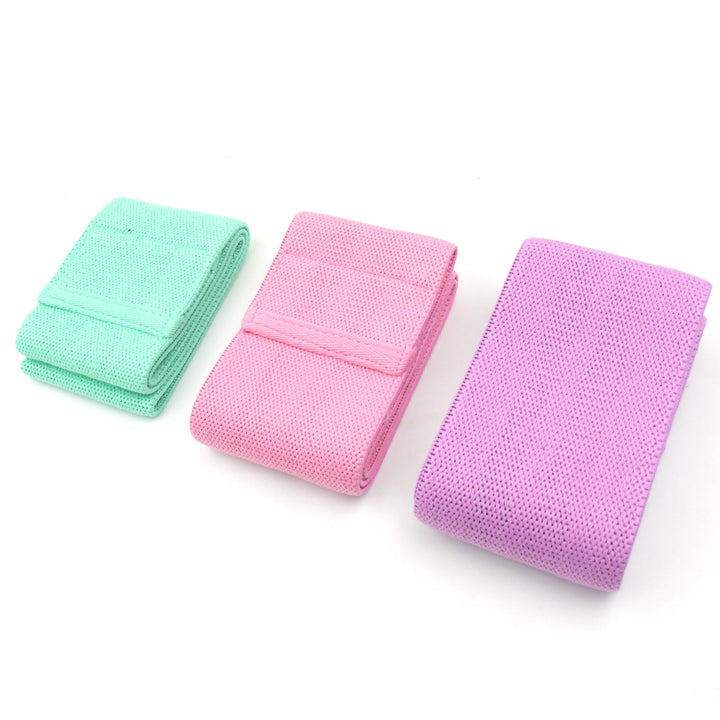 Hip Bands Booty Bands Wide Workout Bands, Resistance Exercise Bands for Legs and Butt, Resistance Loop Bands Anti Slip Circle Fitness Band Elastic Sports Bands Fitness Bands for Women Men Strength Training (3 Pcs Set) Your Brand