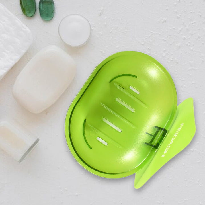 Plastic Soap Dish Holder for Bathroom Shower Wall Mounted Self Adhesive Soap Holder Saver Tray-Plastic Sponge Holder for Kitchen Storage Rack Soap Box, Bathroom Your Brand