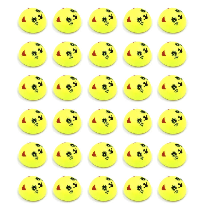 Fun pull-back smiley toys in different designs