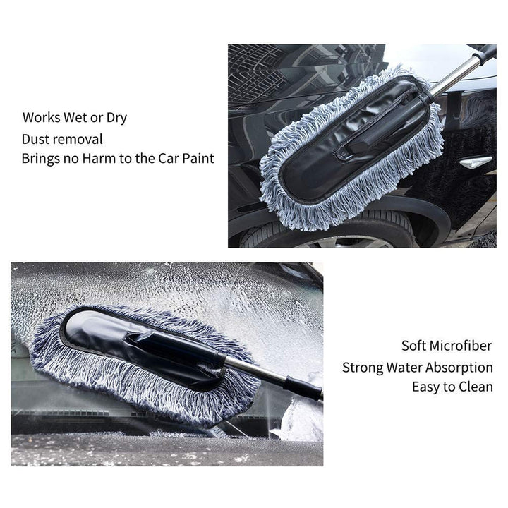 Car Dust Brush – Gentle and Efficient Cleaning Tool for Interior and Exterior (1 Pc) - TezCart