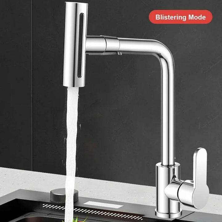 Multifunction Shower Waterfall Kitchen Faucet, 360° Rotation Waterfall Kitchen Faucet, Touch Kitchen Faucet, Faucet Extender for Kitchen Sink, Swivel Waterfall Kitchen Faucet for Washing Vegetable Fruit (4 In 1 ) - TezCart