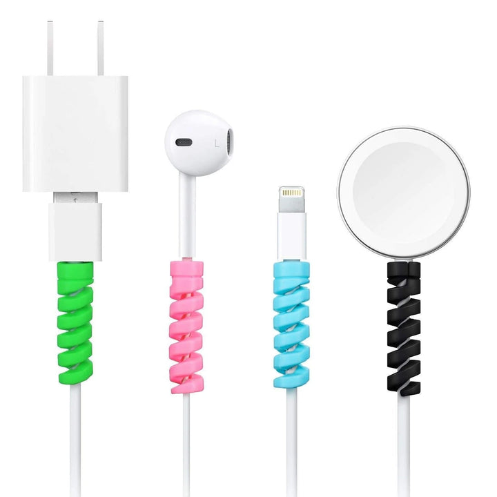 Spiral Charger Cable Protector Data Cable Saver Charging Cords Protective for All Universal  Cable Cover (Pack of 10) Your Brand