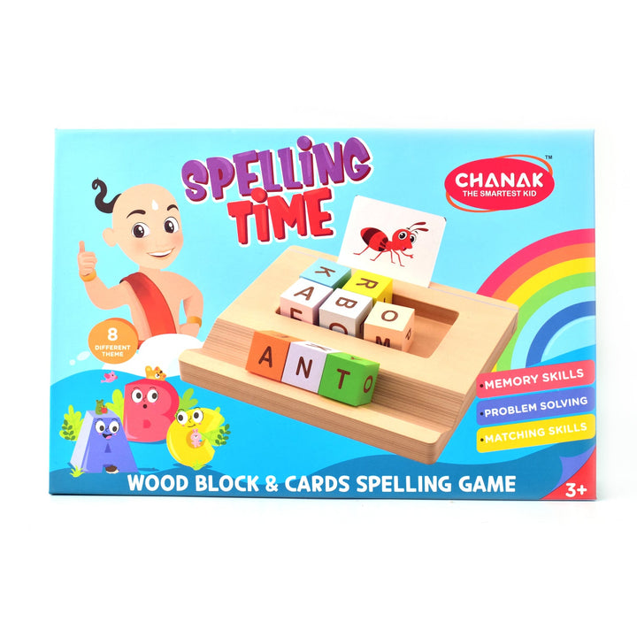 Alphabet Puzzle Spelling & Reading Words (26 Flash Cards & 8 WoodenBlock) - TezCart