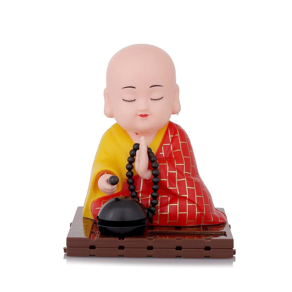 Solar Powered Sitting Buddha Statue,  Moving Head and Hand (1 Pc / Big) - TezCart