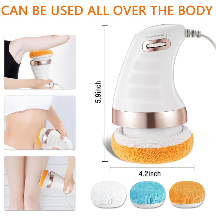 Body Massager Shaping Machine | Body Sculpting Massager with 3 Washable Pads |Adjustable Speeds | Electric Handheld Massager for Belly, Waist, Legs, Arms, Butt (1 Pc) Your Brand