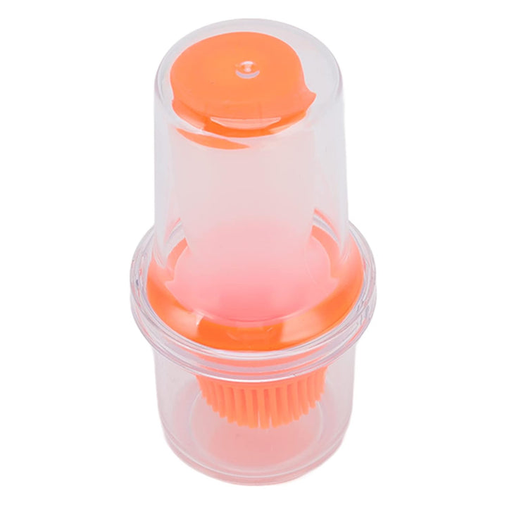 2 in 1 Portable Silicone Oil Bottle Brush with Lid (1 Set) - TezCart