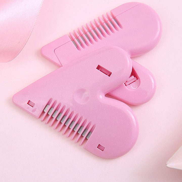 Heart Shape Plastic Hair Cutting Scissors (1 Pc / With Card Packing) - TezCart