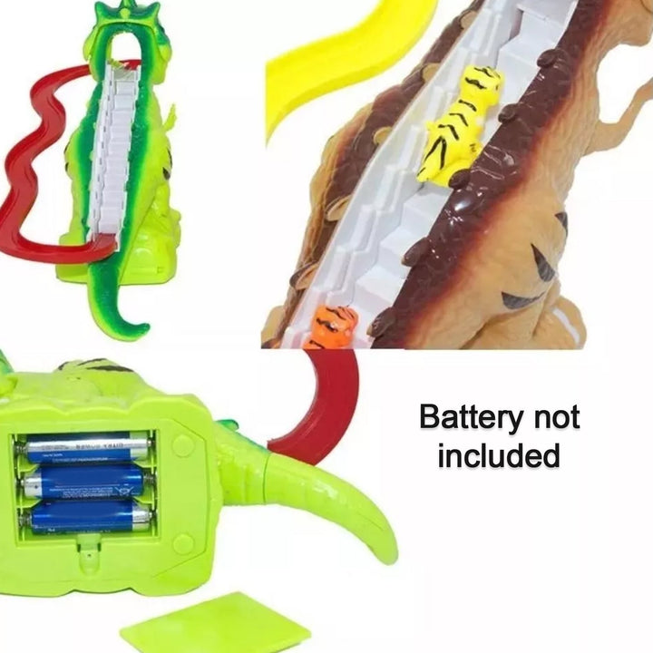 Children Electric Tracks Climb Stair Dinosaur Toys Glowing With Sound Kid Toy Animals Model Interactive Toys Your Brand