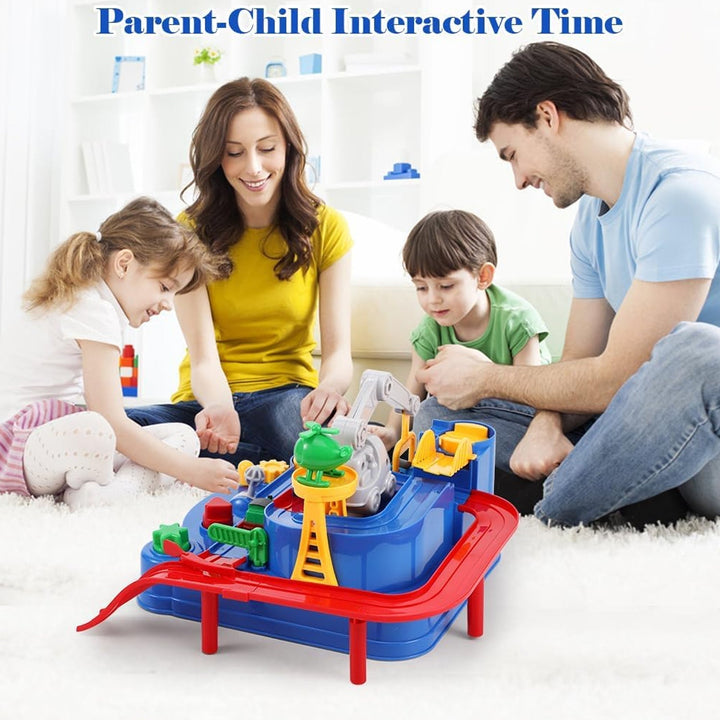 Adventure Toys, City Rescue Preschool Toy, Race Tracks for Boys, Parent-Child Interactive Kids Race Car Track Play sets (Adventure Toy) Your Brand