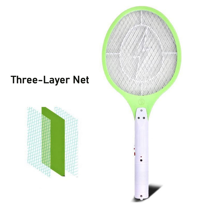 Mosquito Killer Racket Rechargeable Handheld Electric Fly Swatter Mosquito Killer Racket Bat, Electric Insect Killer (Quality Assured) (with cable) - TezCart