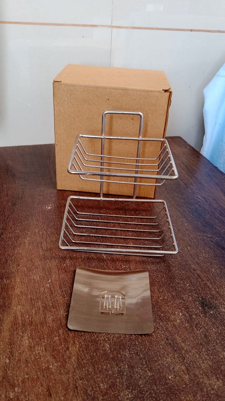 Kitchen Bathroom Soaps Storage Rack with 2 Hook for Home Your Brand