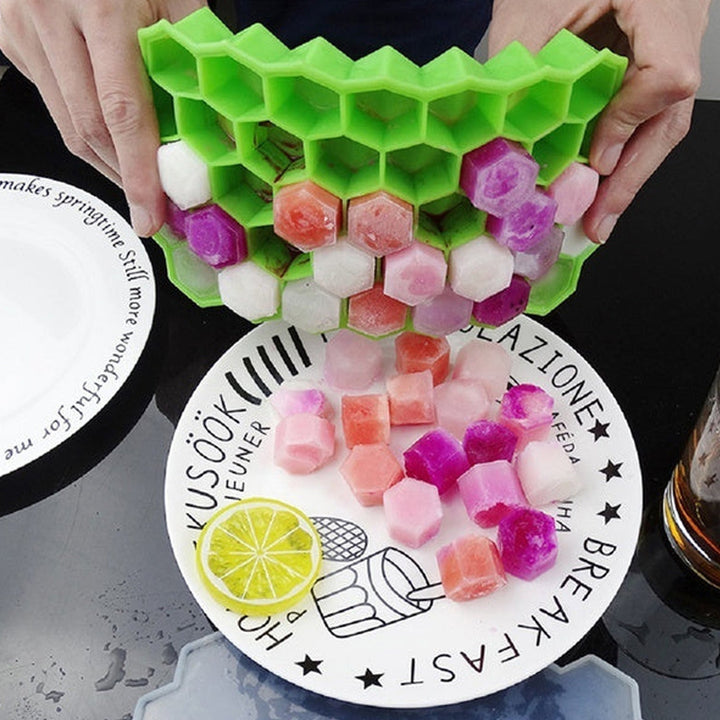 Silicone Ice Cube Trays 32 Cavity Per Ice Tray [Multi color] Your Brand