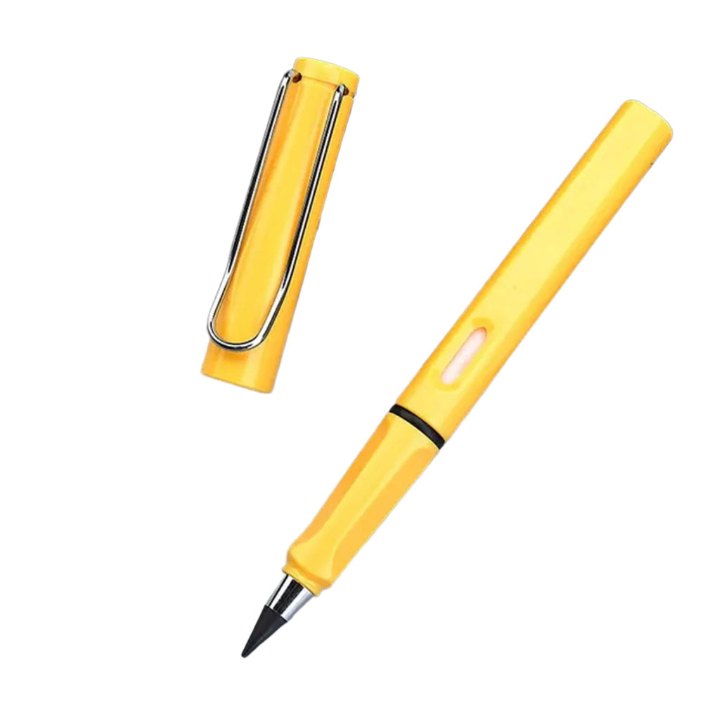 2In1 Everlasting Pencil Replaceable Head With Eraser, Inkless Pencils Eternal, Infinite Pencil, Portable Everlasting Pencil Reusable Erasable, Magic Pencils for Kids Painting Stationary Your Brand