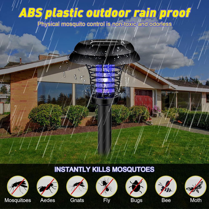 Medium Garden Solar Powered LED Mosquito Trap / Bug Zapper (1 Pc) your brand