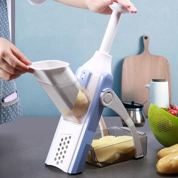 MULTI FUNCTIONAL TIME SAVING ADJUSTABLE HAND PRESS VEGETABLES CHOPPER - TezCart