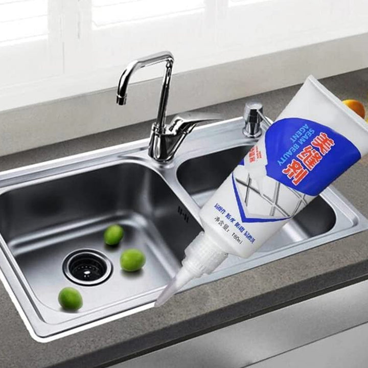Waterproof Tile Gap / Crack / Grout Filler Water-Resistant Silicone Sealant for DIY Home Sink Gaps / Tiles Gaps / Grouts Repair Filler Tube For Home, Office, Bathroom, Toilets(180 Ml) Your Brand