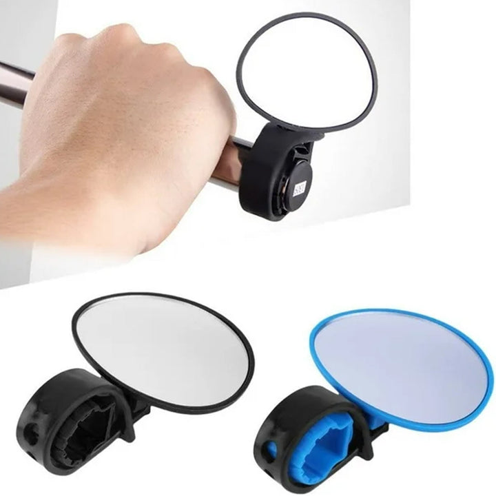 Bicycle 360 rotation Cycling Mirror Handlebar Rearview Mirror (1 Pc) - TezCart