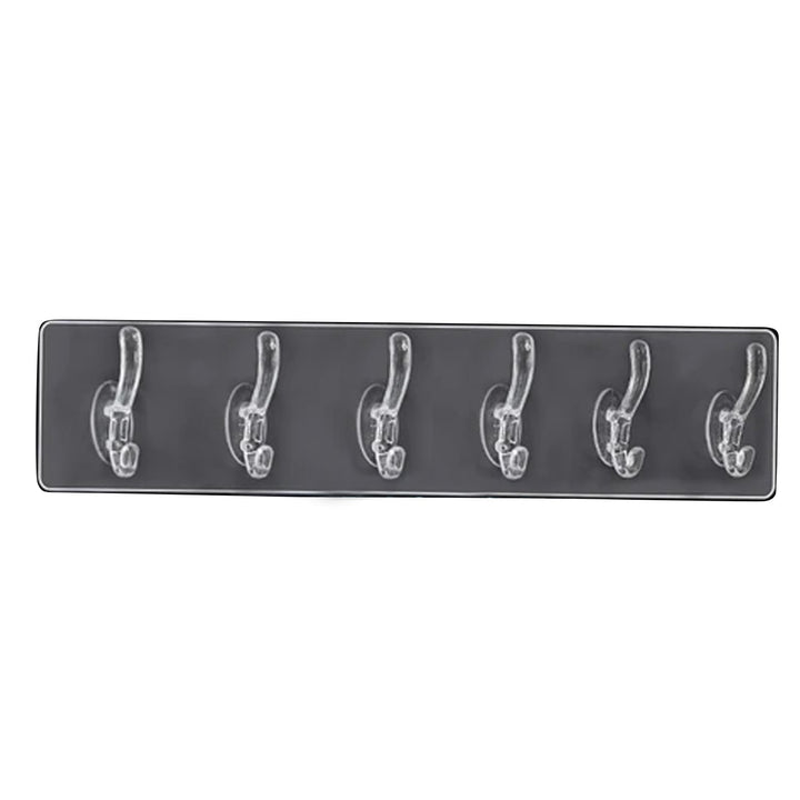Adhesive Golden &  Transparent Heavy Duty Wall Hook - TezCart