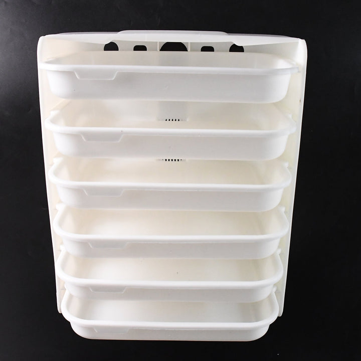 Plastic 6 Layer Wall-Mounted Food Organizer Rack (1 Set) your brand