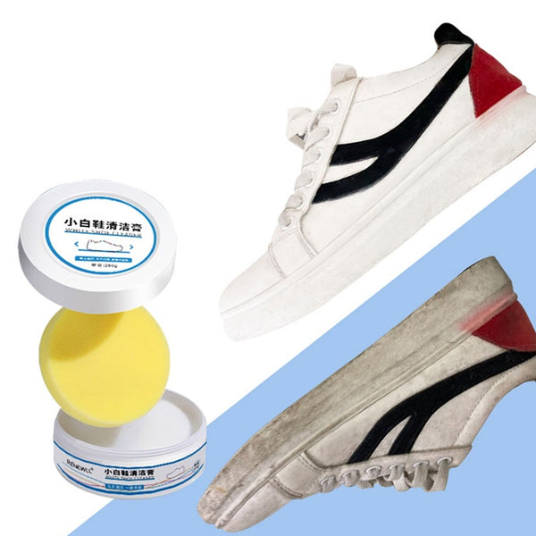 Stain Remover Cleansing Cream for Shoe Polish Sneaker Cleaning Kit Shoe Eraser Stain Remover White Rubber Sole Shoe Cleaner White Shoe Cleaning Cream Stain Remover (260 Gm) Your Brand