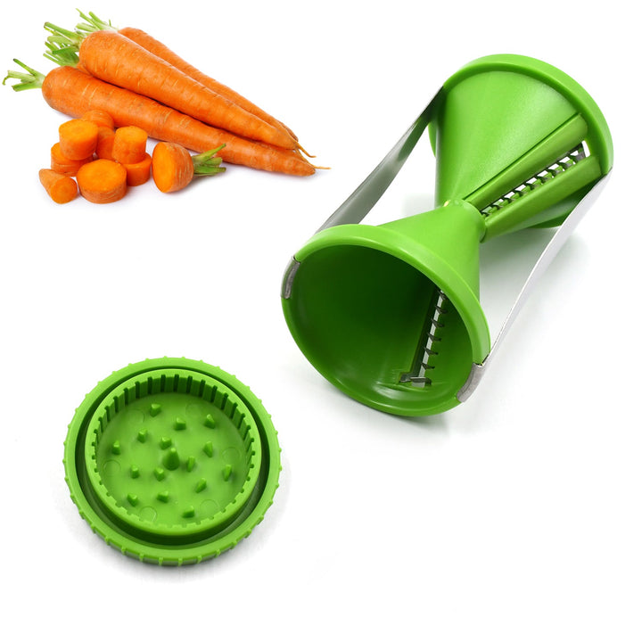 Portable Spiralizer Vegetable Slicer Handheld Spiralizer Peeler Stainless Steel Spiral Slicer For Salad Vegetables Fruit Slicer - TezCart