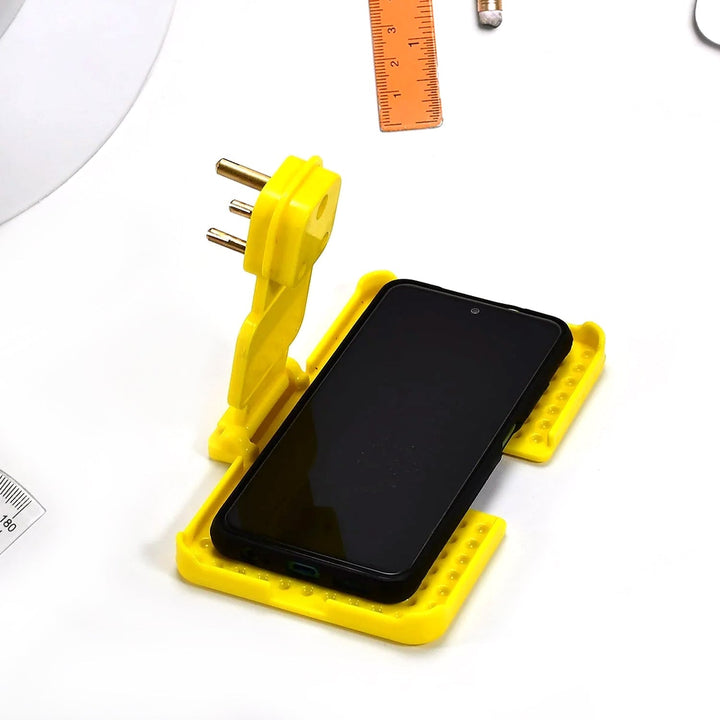 Multi-Purpose Wall Holder Stand for Charging Mobile, Just Fit in Socket and Hang (Mix Color / 1 pc) Your Brand