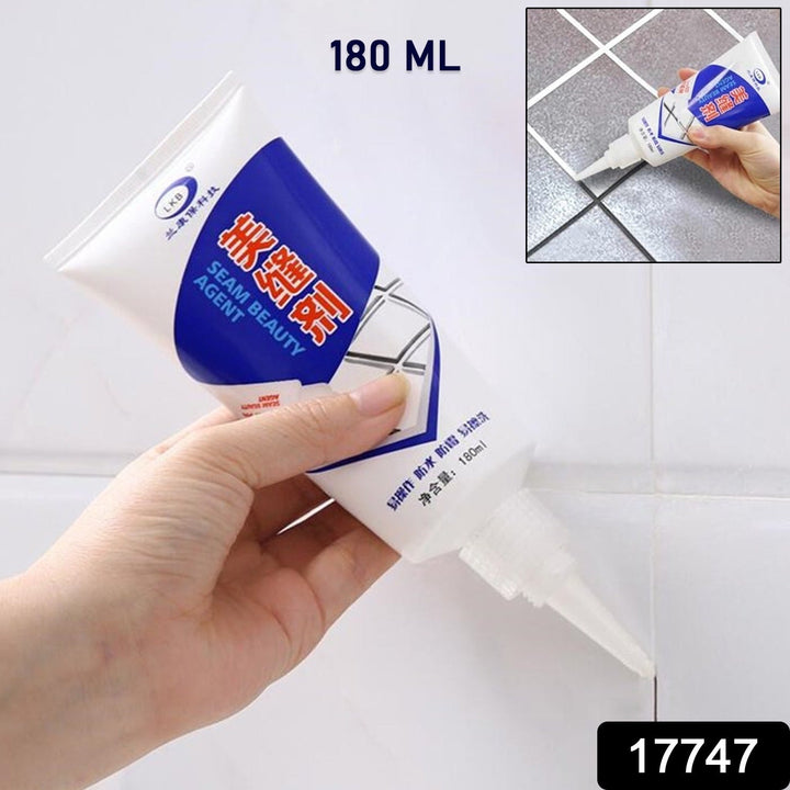 Waterproof Tile Gap / Crack / Grout Filler Water-Resistant Silicone Sealant for DIY Home Sink Gaps / Tiles Gaps / Grouts Repair Filler Tube For Home, Office, Bathroom, Toilets(180 Ml) Your Brand
