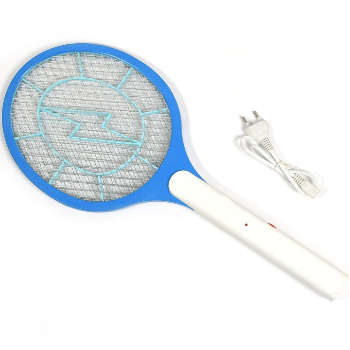 Mosquito Killer Racket Rechargeable Handheld Electric Fly Swatter Mosquito Killer Racket Bat, Electric Insect Killer (Quality Assured) (with cable) - TezCart