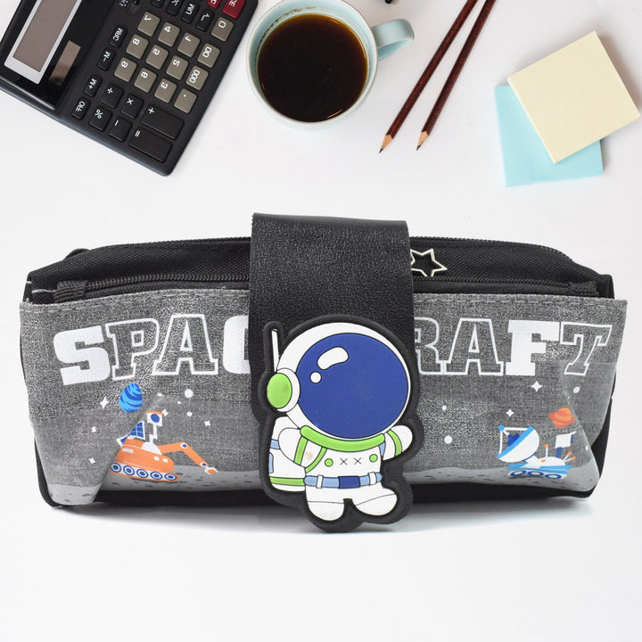 Pencil Pouch With Zipper, Students Pencil Case Large Capacity, Makeup Pouch, Stationery Bag (1 Pc / 2 Compartment) - TezCart