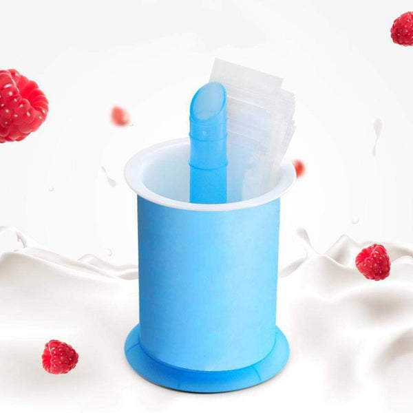 Homemade Popsicle Maker Manual Ice Cream Machine With Approx 20 Pcs Packing Bag Popsicle Mold Convenient Maker Manual Ice Cream Machine For Kids Adults DIY, Reusable Your Brand