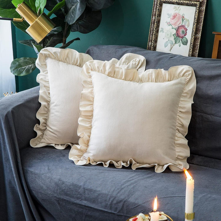 Pillow Covers, Couch Pillows Cover, Soft Decorative Cover (Mix Color & Design / 2 Pc) Your Brand