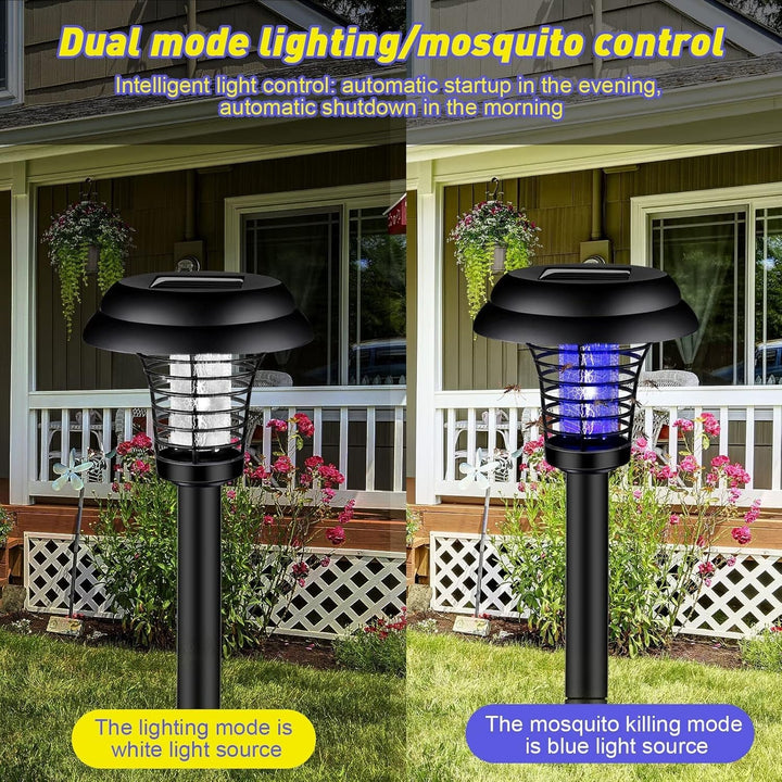 Medium Garden Solar Powered LED Mosquito Trap / Bug Zapper (1 Pc) your brand
