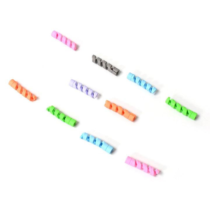 Spiral Charger Cable Protector Data Cable Saver Charging Cords Protective for All Universal  Cable Cover (Pack of 10) Your Brand