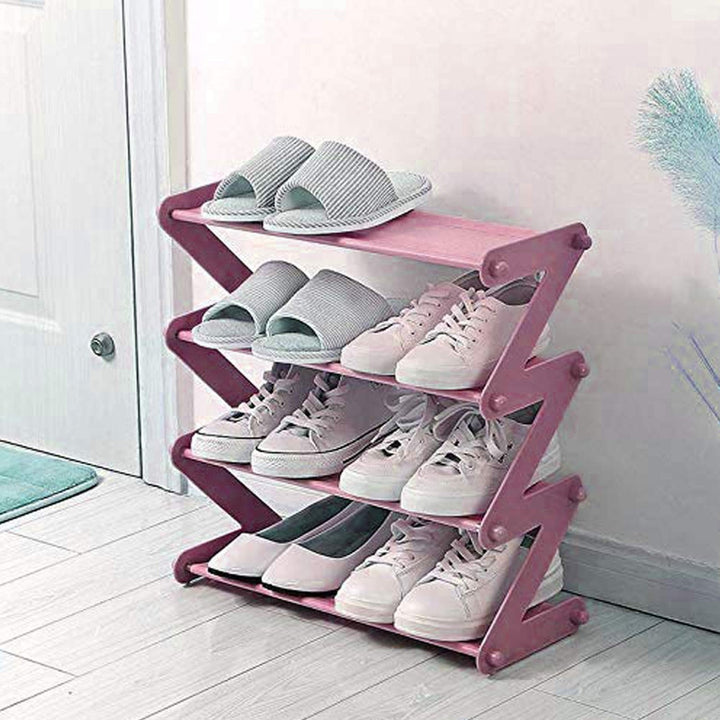 Shoe Rack Z-Shaped Four Layer (1 Pc / 4 Layer) - TezCart