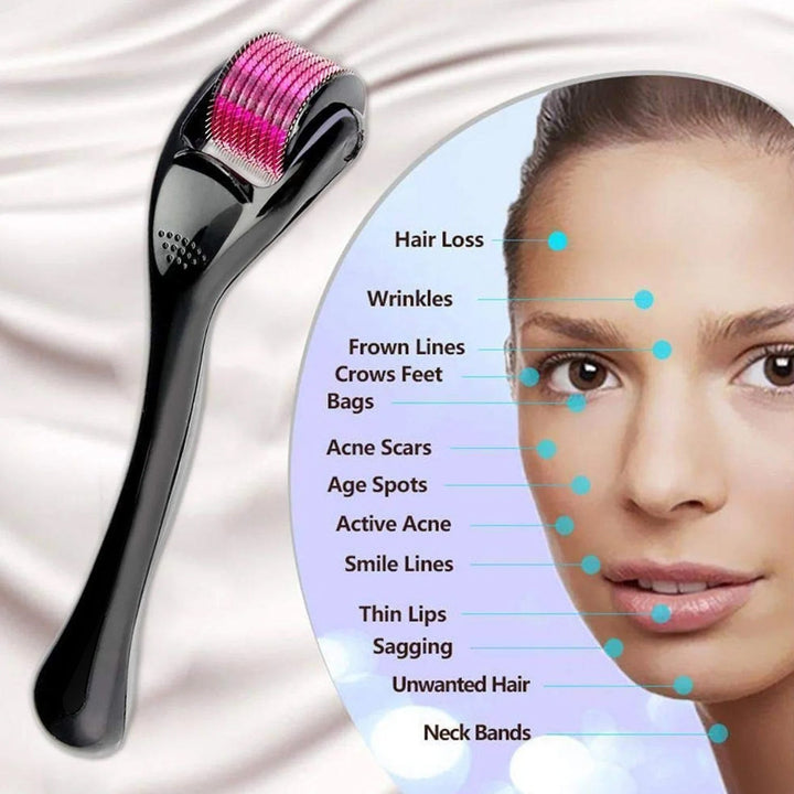 Derma Roller Anti Ageing and Facial Scrubs & Polishes Scar Removal Hair Regrowth (2 MM) Your Brand