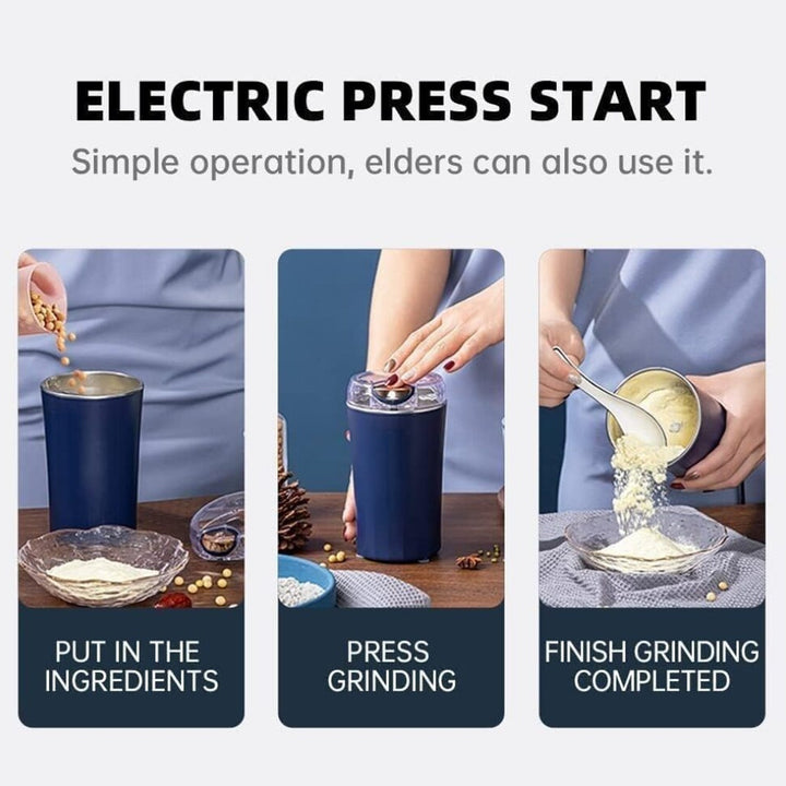 Stainless Steel Coffee Grinder Machine 300w (Multi Blades Grinder) - TezCart