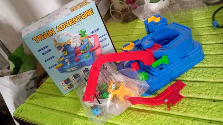 Adventure Toys, City Rescue Preschool Toy, Race Tracks for Boys, Parent-Child Interactive Kids Race Car Track Play sets (Adventure Toy) Your Brand