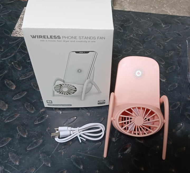 Portable Mobile Phone Holder Fan  Personal Fan Multi- Function Fan Handheld Charging Fan (Battery Not Include) Your Brand