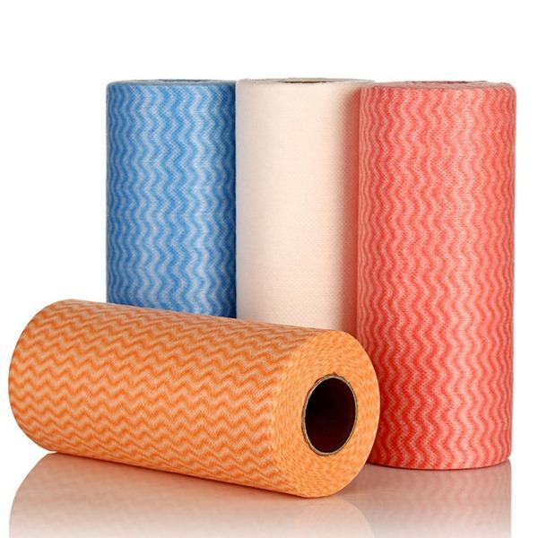 Non Wooven Fabric Disposable Handy Wipe Cleaning Cloth Roll, Tissue Roll (1Pc) Your Brand