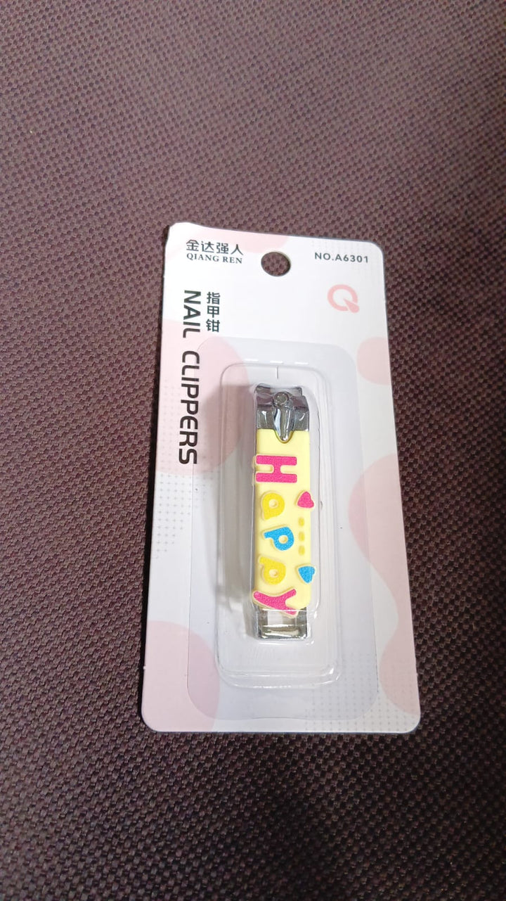 Cute Nail Clipper with Nail Catcher, Nail File - Stainless Steel (1 Pc) - TezCart