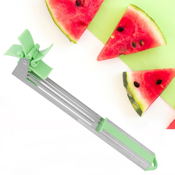 Stainless Steel Washable Watermelon Cutter Windmill Slicer Cutter Peeler for Home / Smart Kitchen Tool Easy to Use Your Brand