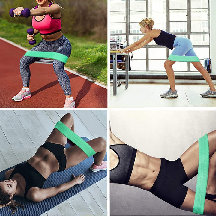 Hip Bands Booty Bands Wide Workout Bands, Resistance Exercise Bands for Legs and Butt, Resistance Loop Bands Anti Slip Circle Fitness Band Elastic Sports Bands Fitness Bands for Women Men Strength Training (3 Pcs Set) Your Brand